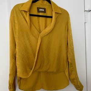 Reformation Silk Long Sleeve Blouse